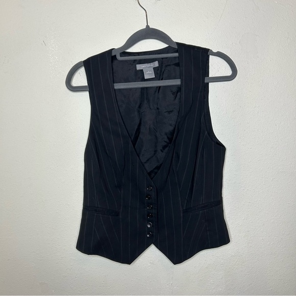 Ann Taylor Black Vest Size 8 - Picture 1 of 7
